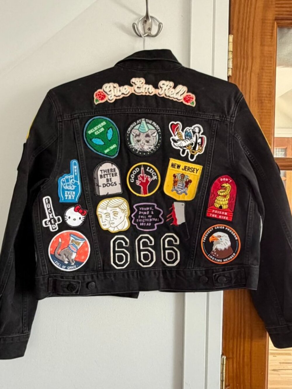 Custom Patchwork Jean Jacket